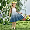 thumbnail image 2 of Ashirexll Teen Summer Dresses, Girls Summer Dress, 4-14Y Girl's Summer Boho Style Gradient Color Casual Sleeveless Tiered Slip Dresses, 2 of 7
