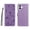 Purple, variant on Allytechgroup for iPhone 16e Case with Credit Card Slot, PU Leather RFID Blocking Wallet Flip Case with Stand Wrist Strap Shockproof Protective Back Cover for iPhone 16e, Rosegold