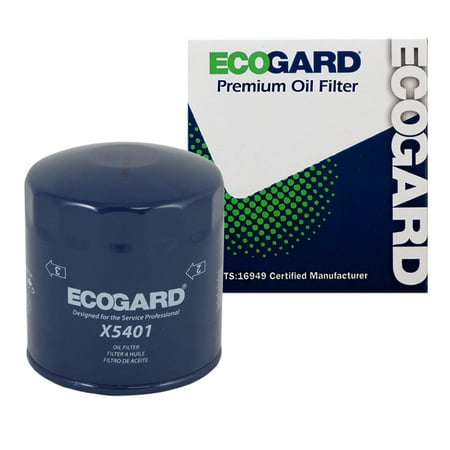 ECOGARD X5401 Spin-On Engine Oil Filter for Conventional Oil - Premium Replacement Fits Volkswagen Passat / Audi A6 Quattro, A4 Quattro, Allroad Quattro, A4, S4, A6, Cabriolet, 90 Quattro,