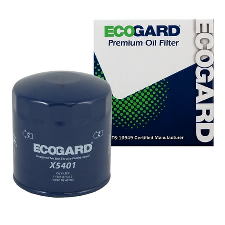 2008 Audi A6 Oil Filter ECOGARD X5401 Spin-On Engine Oil Filter for Conventional Oil - Premium Replacement Fits Volkswagen Passat / Audi A6 Quattro, A4 Quattro, Allroad Quattro, A4, S4, A6, Cabriolet, 90 Quattro, 90 ()
