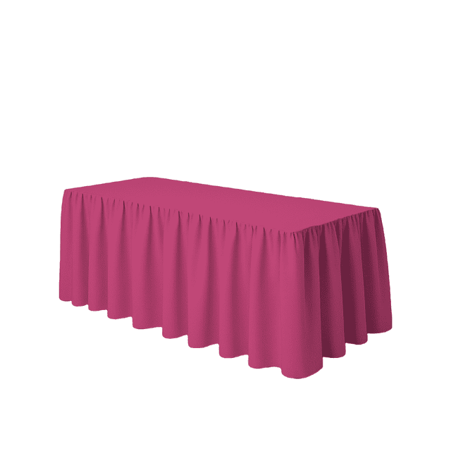Mantel Bambalina Para Mesa De 1.80 x 0.75 Colores Fiusha