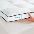 thumbnail image 7 of Mattress Topper, Extra Thick Mattress Pad Pillow Top Mattress Cover Quilted Fitted Mattress Protector Top Stretches up 8-21" Deep Pocket Cooling with 2000 GSM, 7 of 7