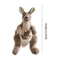 thumbnail image 2 of Fren Good Day Kangaroo Plush Toy Mother And Baby Soft Stuffed Animal Cuddly Pair For Imaginative Play 28X10X5Cm, 2 of 7