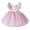 Pink, variant on Qudderr 6M-4T Flower Girls Tutu Dress Toddler Party Formal Dress Wedding Tulle Dresses Party Gown for Kids