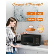 COMMERCIAL CHEF 0.7 cu. ft. Countertop Microwave Oven, Black