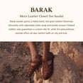 thumbnail image 4 of Barak - Leather Closed Toe Sandal - Mens Sandals, 4 of 4