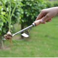 thumbnail image 3 of Extractor de raíces de acero, 1 ud., mango de madera, desyerbador, desyerbador de mano para jardín, herramientas de jardinería para eliminar malas hierbas JAMW Sencillez, 3 of 4