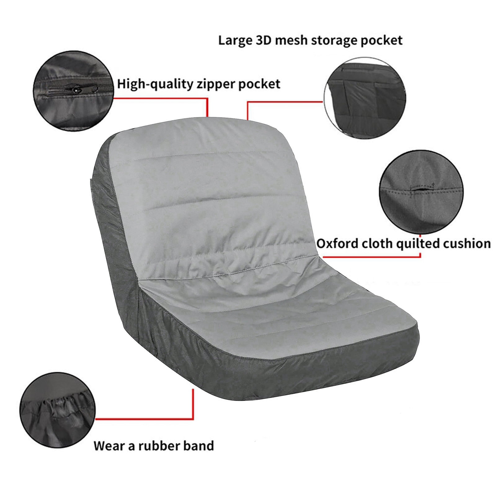 Riding Lawn Mower Seat Cover Durable 600D Polyester Oxford Durable Tractor Seat Case for Husqvarna Lawn mower Tractor TAPDRA Spare Part