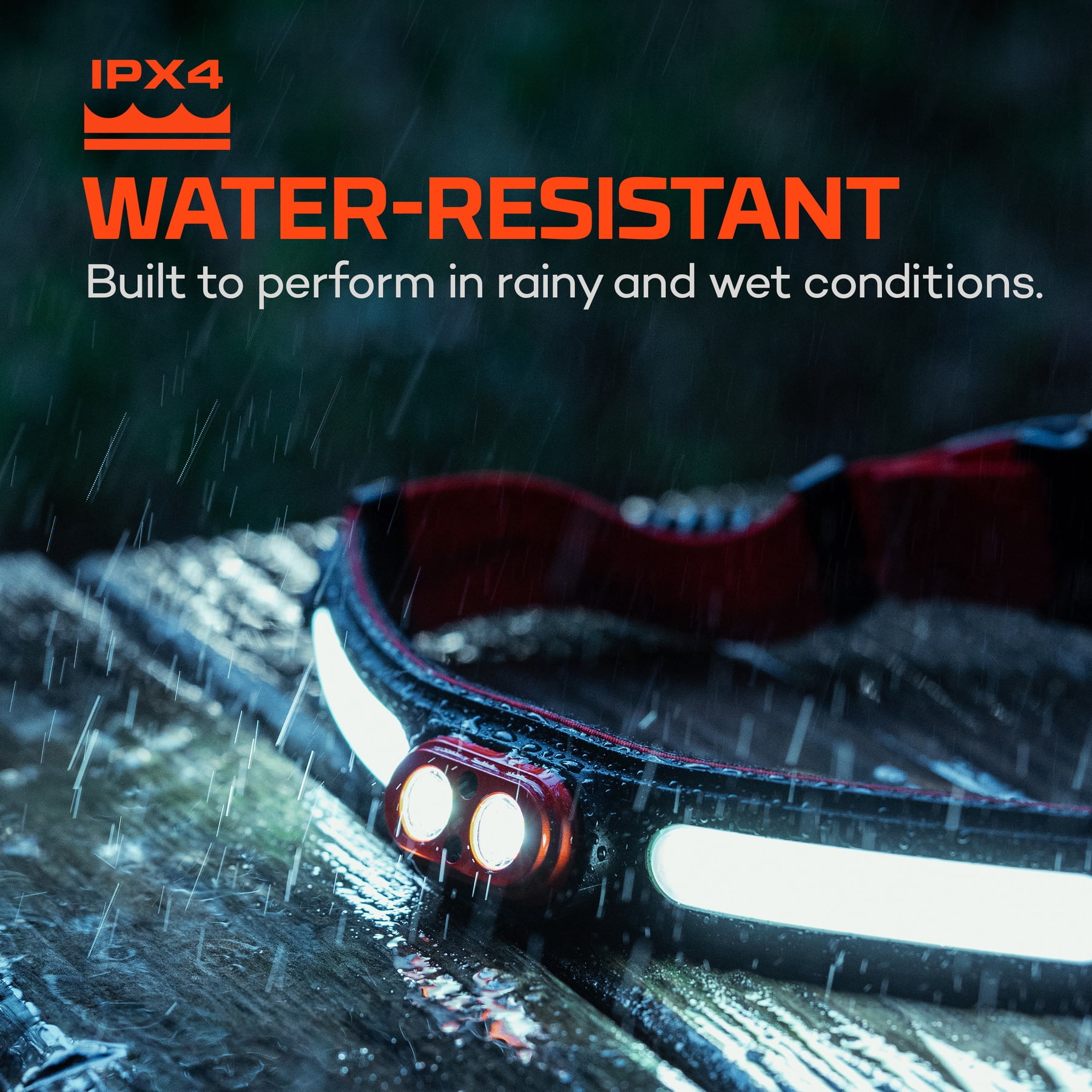 NEBO CurvBeam 600 Lumen LED FLEX (Rechargeable or AAA Battery) Headlamp