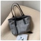 thumbnail image 3 of Bolso de hombro de tela de gran capacidad, bolso de mano portátil para estudiantes, bolso de mano moderno para chicas que van al trabajo, 3 of 6
