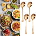 thumbnail image 1 of Nomeni Tableware Round Spoon 304 Stainless Spoon Fork Household Cute Small Soup Spoon Thick Round Bottom Eating Spoon, 1 of 9