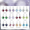 thumbnail image 3 of CACA LADY October Birthstone Earrings for Women 925 Sterling Silver Princess Earrings Jewelry, 3 of 4