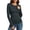 Gray-03, variant on Women's Crew Neck Tops Long Sleeve Fitted Soft Stretchy Basic Layering T-Shirt with Thumb Hole for Daily