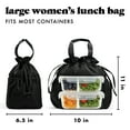 thumbnail image 5 of Fit & Fresh Lunch Bag For Women Cromwell Bag, Black, 5 of 8