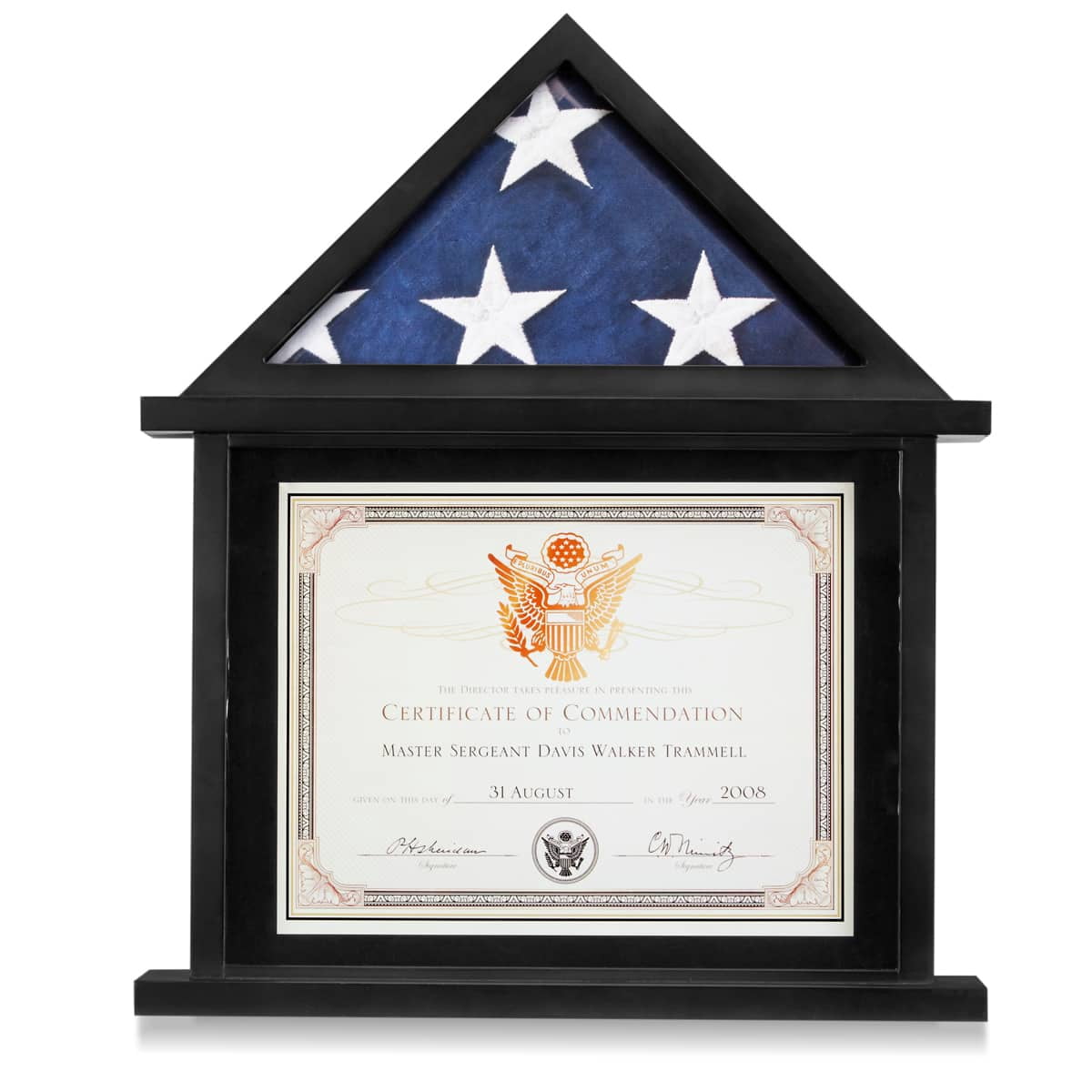 Studio Decor Flag & Certificate Display Case