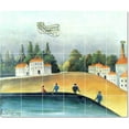 thumbnail image 1 of Ceramic Tile Mural-Jean-Jacques Rousseau Poster Art Tile Mural Modern House Renovate. 36" w x 30" h using (30) 6 x 6 ceramic tiles, 1 of 3
