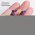 thumbnail image 4 of U8MO Natural Agate Colorful Stone Round 4mm 6mm 8mm 10mm 12mm Loose Beads Lot-Black Agate-4mm 100pcs, 4 of 8