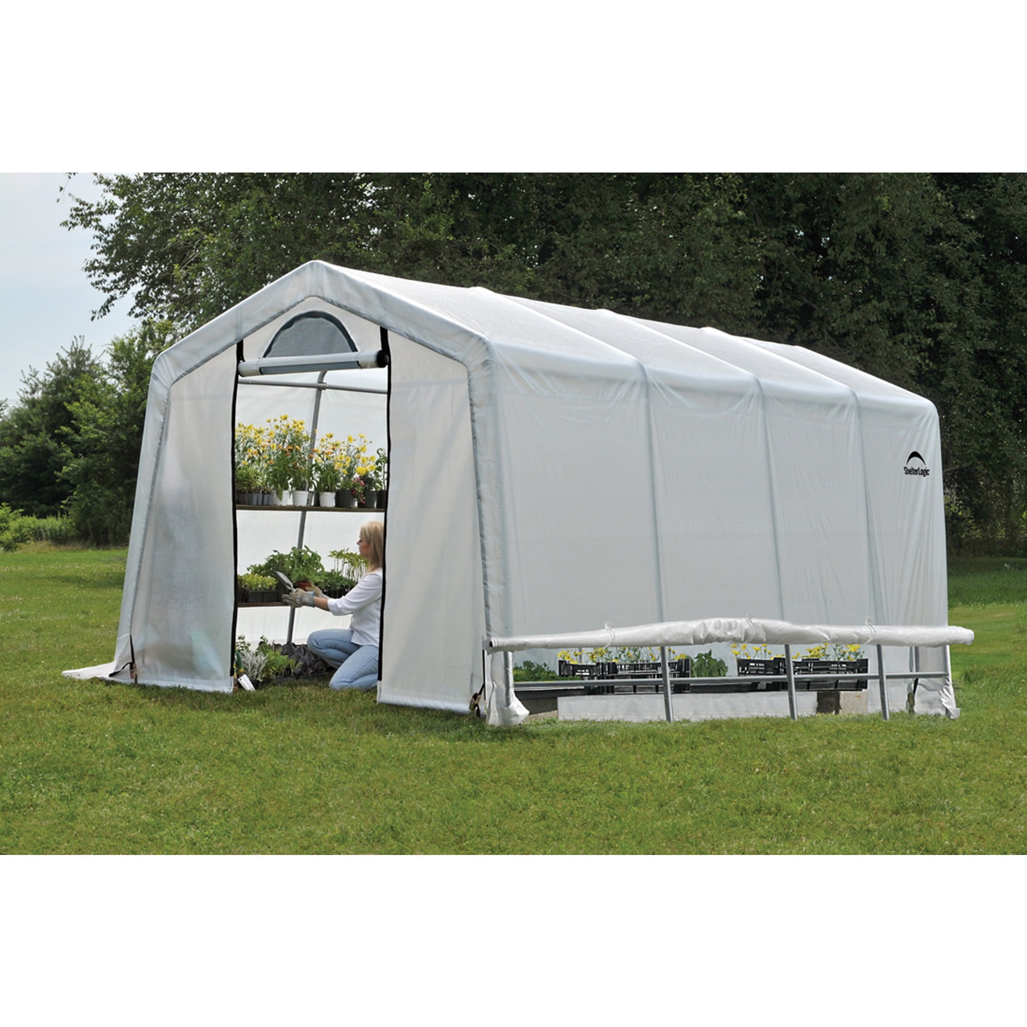 GrowIT Greenhouse-in-a-Box Peak 10 x 20 ft. Greenhouse