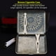 thumbnail image 3 of Estuche para cigarrillos de metal de bronce retro con bolsillo de doble cara para 20 cigarrillos (n.° 6), 3 of 11