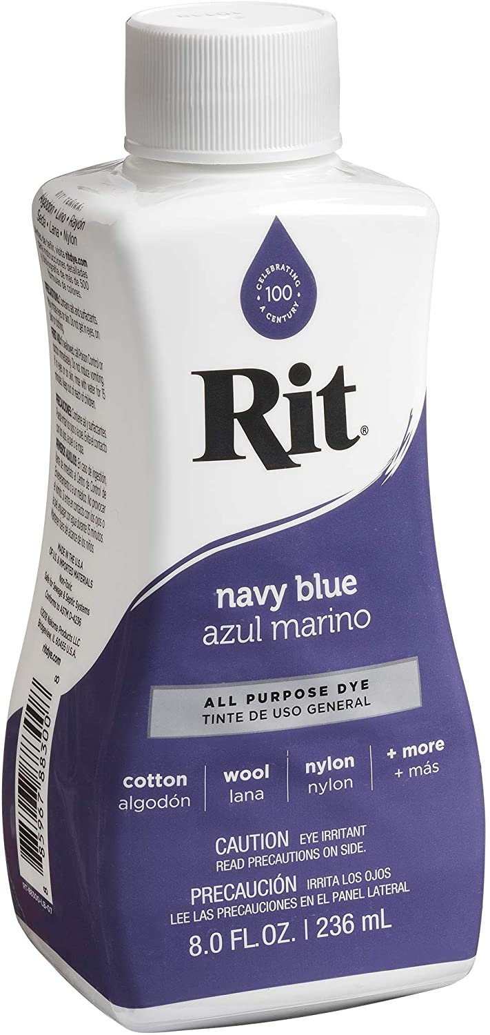 Rit All Purpose Dye, Navy Blue - 8.0 fl oz