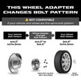 thumbnail image 2 of EZAccessory 2 Wheel Adapters 4x4.5 to 5x4.5 | 4x114.3 to 5x114.3 | Mount 5 Lug Mustang Wheels on 4 Lug Mustang 4x4.5 Hub, 2 of 7