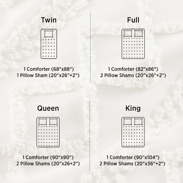 U by Bedsure Queen Tufted Boho Comforter Set, 3-Piece photo 5