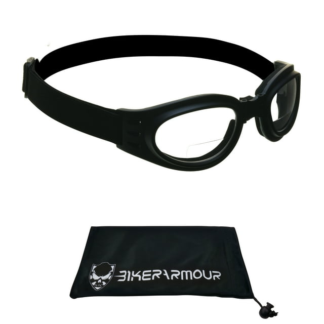 Bikershades Motorcycle BIFOCAL Goggle Reader Sunglasses Foldup Safety