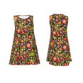 thumbnail image 7 of Naloa Paisley7 Print Women's Summer Spring Casual Beach Sundress,Vacation Sleeveless Tank Crewneck Loose Dresses, 7 of 7