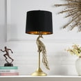 thumbnail image 2 of 29" In Modern Elegance Golden Peacock On A Pedestal Polyresin Table Lamp, 2 of 4