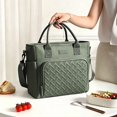 thumbnail image 5 of AUXDIQ 11L Insulated Cooler Bag Leakproof Cooling Tote Thermal Lunch Bag Green, 5 of 6