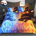 thumbnail image 1 of Hielo Fuego Lobo Nativo Americano Juego de Cama Lt10, 1 of 6