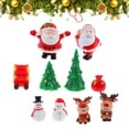 thumbnail image 3 of Gymnture christmas 10Pcs Christmas Resin Miniature Figurines for Landscape Decoration, 3 of 10
