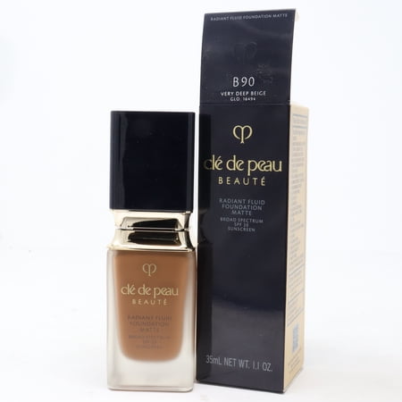 Cle De Peau Beaute Radiant Fluid Foundation Matte 1.1oz B90 Very Deep Beige