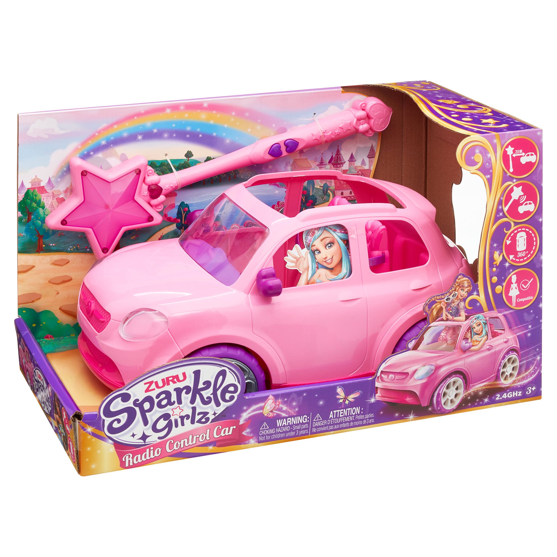 Sparkle Girlz Dolls Radio Control Car by ZURU for Children Ages 3 Plus - image 2 of 9