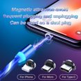 thumbnail image 3 of Magnetic Charging Cable Streamer Fast Charging Cable Lighting Micro USB Cable LED Magnet Charger Type-C Cable, 3 of 5