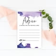 thumbnail image 2 of Koyal Wholesale Ombre Purple Watercolor Wedding Advice & Well Wishes Guest Book Cards for Bride and Groom, 56 Pack, 2 of 5
