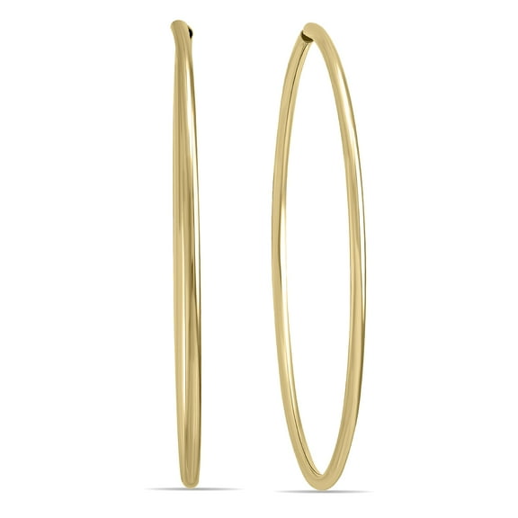 SZUL Women's 38mm Endless 14K Yellow Gold Filled Thin Hoop Earrings