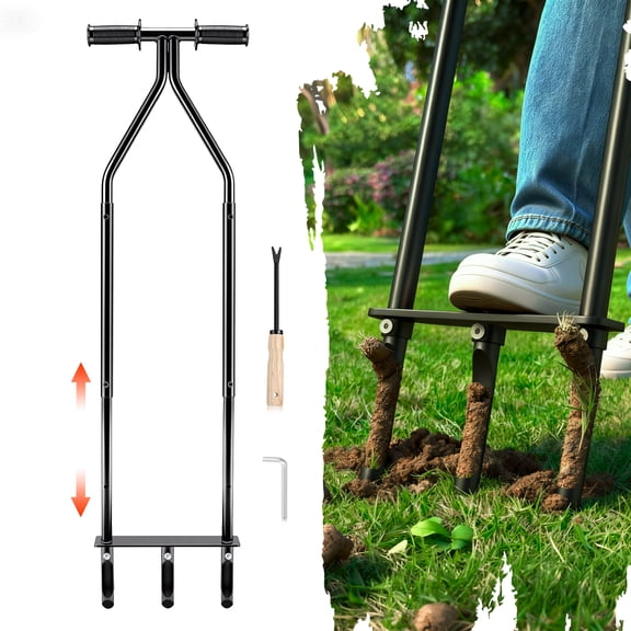 Lawn Aerator Tool, Core Aerator Lawn Tool with Alloy Steel Material, Sturdy Grass Aerator for Lawn Health Soil Yard Aerator