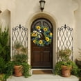 thumbnail image 1 of Sunflower Ukraine Ukraine Flag Sunflower Front Door Wreath Spring Decor Blue And Yellow Ukrainian Wreath For Home Porch Decoration, 1 of 9