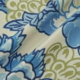 thumbnail image 5 of Pack of 2, Chinoiserie Pillow Cover 18 x 18 Inch Peony Floral Pillow Covers Linen Flower Throw Pillow Covers Farmhouse Pillowcase Cushion Covers for Sofa Couch Living Room Blue Beige, 5 of 6