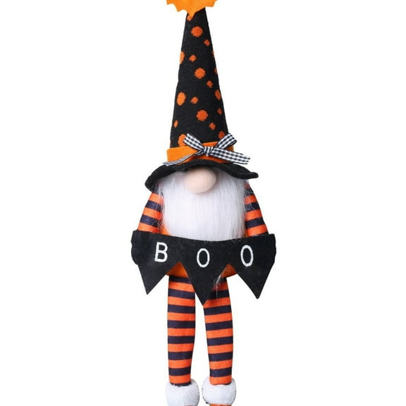 Halloween Decor Indoor Plush Gnome Dwarf Doll with Long Beard Fall Decorations for Home Spooky Halloween Decorations for Table Desktop Display