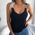 thumbnail image 2 of Aihuaihua Women's Ribbed Knit Crop Tank Top Summer Crew Neck Sleeveless Basic Casual Stretch Fit Comfortable Soft Versatile Layering, 2 of 7