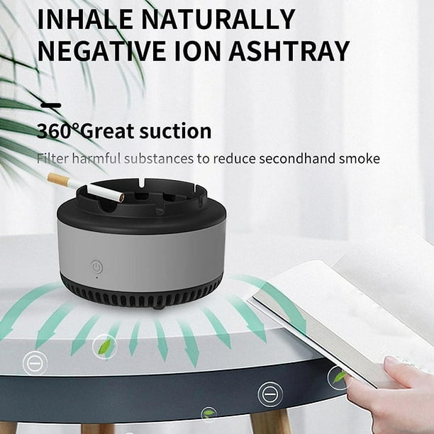 Smokeless Ashtray With Air Purifier, Intelligent Ashtray For Air  Purification With Negative Ions For Car Home 