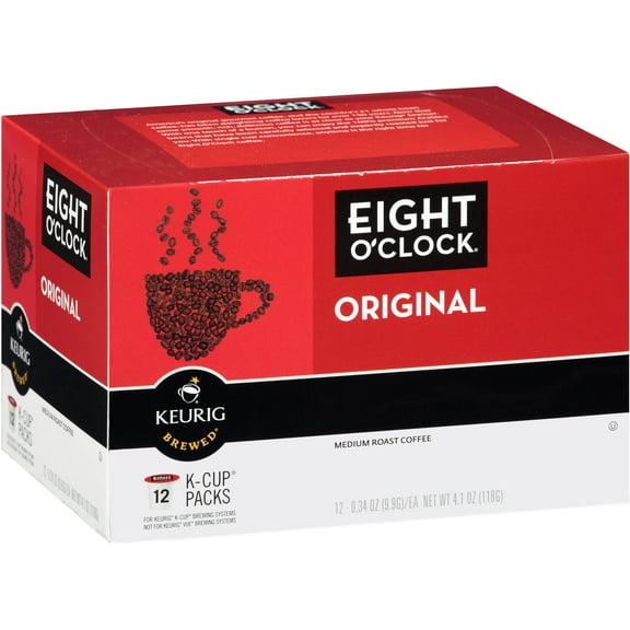 Eight O'Clock Coffee K-Cups, Original, 12 Ct