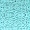 thumbnail image 1 of Ahgly Company Indoor Square Solid Light Blue Modern Area Rugs, 3' Square, 1 of 4