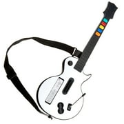 "Happyline" Wireless Guitar for Wii Guitar Hero and Rock Band Games,Wireless Controller with Strap for Wii Guitar Hero Rock Band 3 2 (White)