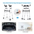 Depot Esh Folding Aluminum Alloy Wheel Walking Frame Adjustable W