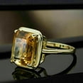 thumbnail image 2 of 2Ct Emerald Cut Lab Craeted Citrine Diamond Wedding Ring 14K White Gold Plated 925 Silver, 2 of 4