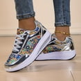 thumbnail image 3 of Athleisure Shoes with Lace-up Platform Soles and Stylish Design, Women Shoes, Sneakers, 3 of 9