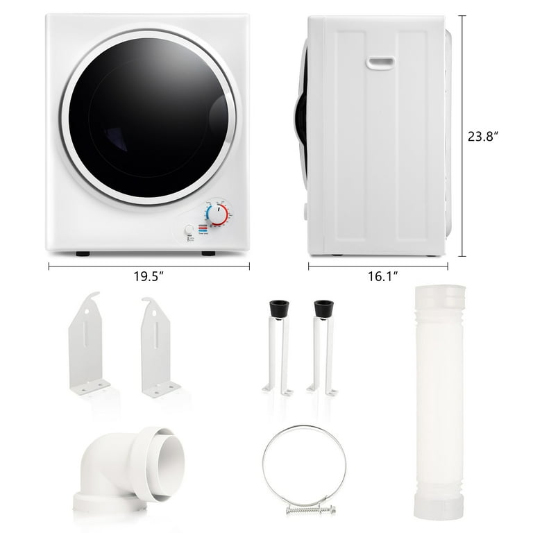 Electric Portable Clothes Dryer, Front Load Laundry Dryer for Apartments